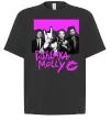 Футболка Оверсайз Poshlaya Molly band pink Чорний фото