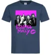 Мужская футболка Poshlaya Molly band pink Темно-синий фото