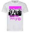 Мужская футболка Poshlaya Molly band pink Белый фото