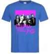Мужская футболка Poshlaya Molly band pink Ярко-синий фото