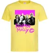 Мужская футболка Poshlaya Molly band pink Лимонный фото