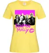 Жіноча футболка Poshlaya Molly band pink Лимонний фото