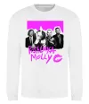 Свитшот Poshlaya Molly band pink Белый фото