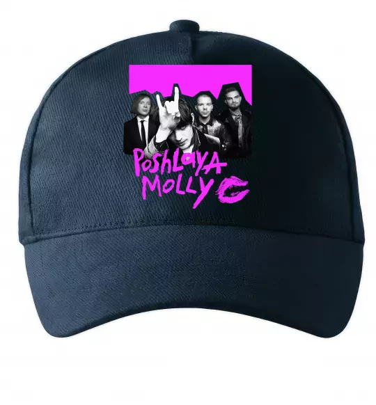 Кепка Poshlaya Molly band pink Темно-синий фото