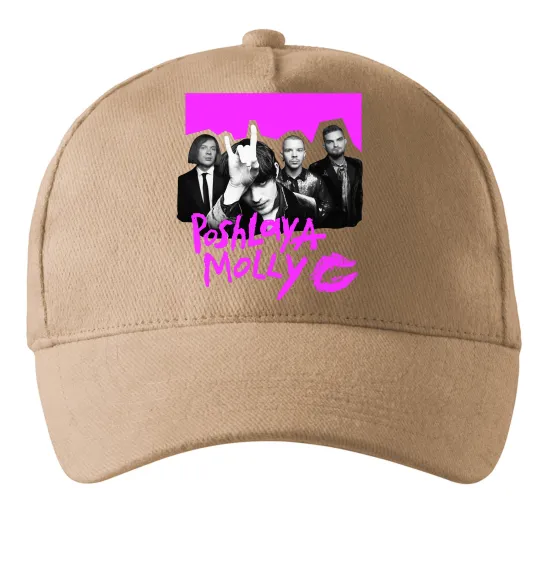 Кепка Poshlaya Molly band pink Пісочний фото