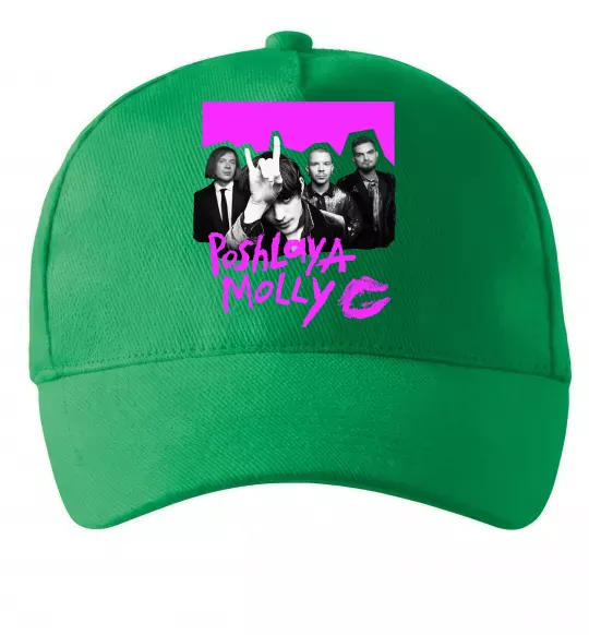 Кепка Poshlaya Molly band pink Зеленый фото