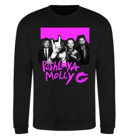 Свитшот Poshlaya Molly band pink Черный фото