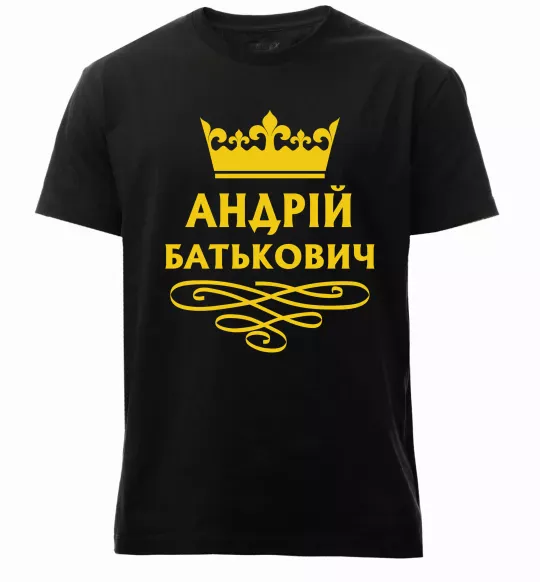 Мужская премиум футболка Андрій Батькович Черный фото