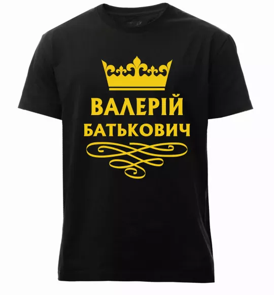 Мужская премиум футболка Валерій Батькович Черный фото