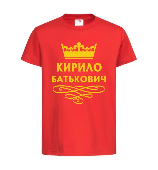 Детская футболка Кирило Батькович Красный фото