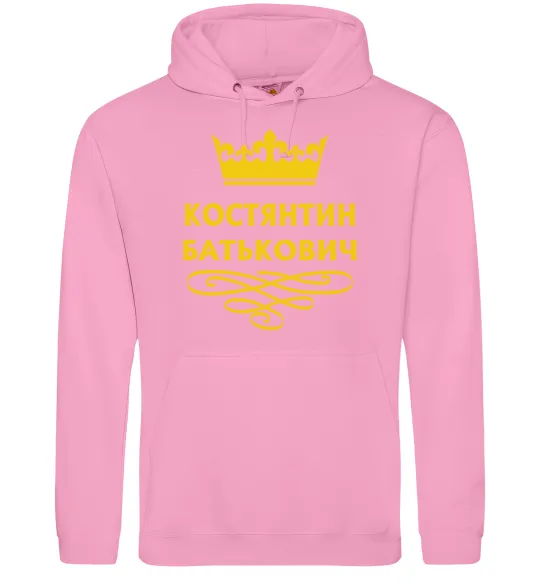 Чоловіча толстовка (худі) Костянтин Батькович Рожевий фото