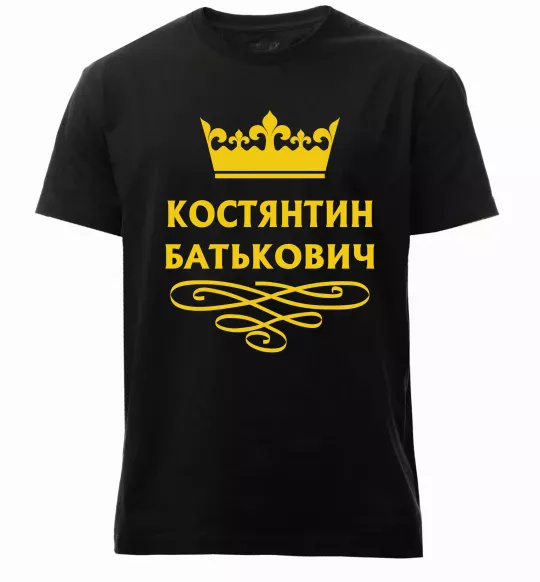 Мужская премиум футболка Костянтин Батькович Черный фото
