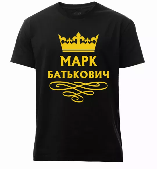 Мужская премиум футболка Марк Батькович Черный фото