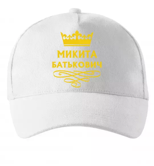 Кепка Микита Батькович Білий фото