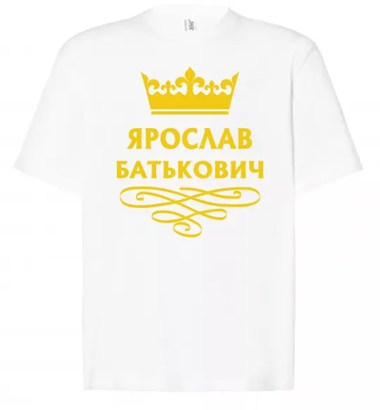 Футболка Оверсайз Ярослав Батькович Білий фото