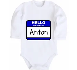 Детский боди Anton the myth the legend Белый фото