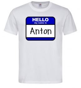 Чоловіча футболка Hello my name is Anton