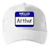 Кепка Hello my name is Arthur Білий фото