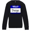 Детский Свитшот Hello my name is Denys Черный фото