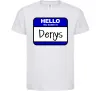 Детская футболка Hello my name is Denys Белый Детская футболка Hello my name is Denys Белый фото