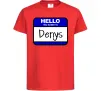 Детская футболка Hello my name is Denys Красный Детская футболка Hello my name is Denys Красный фото