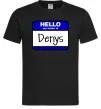 Чоловіча футболка Hello my name is Denys Чорний фото