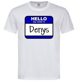 Мужская футболка Hello my name is Denys