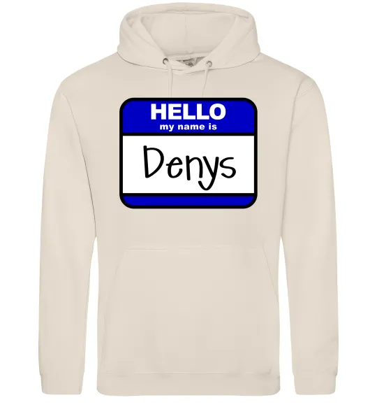 Чоловіча толстовка (худі) Hello my name is Denys Таш фото