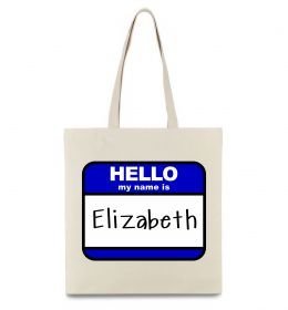 Эко-сумка Hello my name is Elizabeth