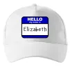 Кепка Hello my name is Elizabeth Білий фото
