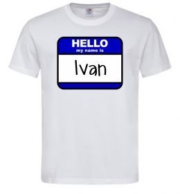 Мужская футболка Hello my name is Ivan