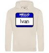 Мужская толстовка (худи) Hello my name is Ivan Таш фото