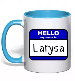 Чашка с цветной ручкой