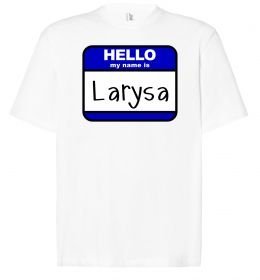 Футболка Оверсайз Hello my name is Larisa