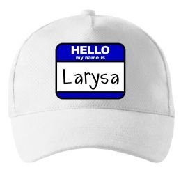 Кепка Hello my name is Larisa