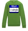Детский Свитшот My name is Lyudmila Лаймовый фото