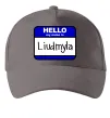 Кепка My name is Lyudmila Сірий фото