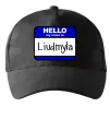 Кепка My name is Lyudmila Черный фото