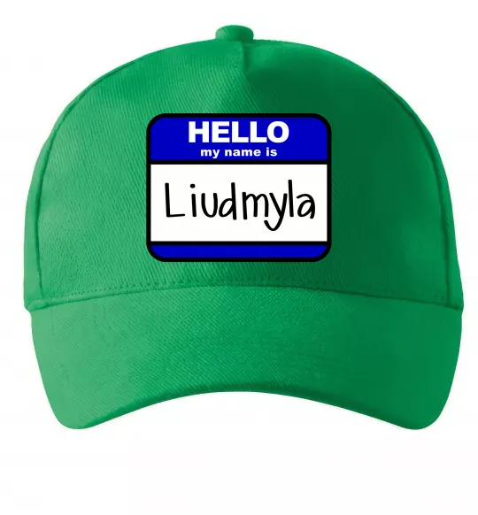 Кепка My name is Lyudmila Зеленый фото