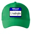 Кепка My name is Lyudmila Зеленый фото
