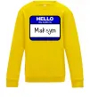 Детский Свитшот My name is Maksym Солнечно желтый фото
