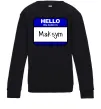 Детский Свитшот My name is Maksym Черный фото