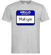 Чоловіча футболка My name is Maksym Сірий фото