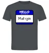 Чоловіча футболка My name is Maksym Графіт фото