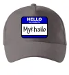 Кепка Hello my name is Mykhailo Серый фото