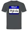 Чоловіча футболка Hello my name is Mykola Графіт Чоловіча футболка Hello my name is Mykola Графіт фото