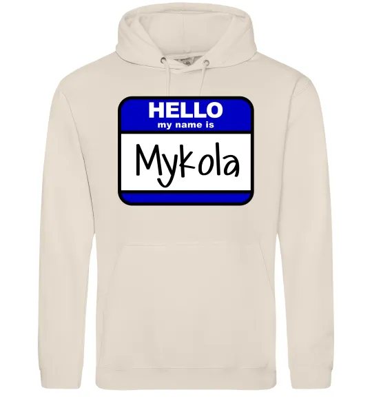 Чоловіча толстовка (худі) Hello my name is Mykola Таш фото