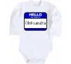 Детский боди Hello my name is Oleksandra Белый Детский боди Hello my name is Oleksandra Белый фото