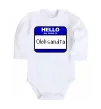 Детский боди Hello my name is Oleksandra Белый Детский боди Hello my name is Oleksandra Белый фото