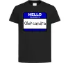 Детская футболка Hello my name is Oleksandra Черный фото
